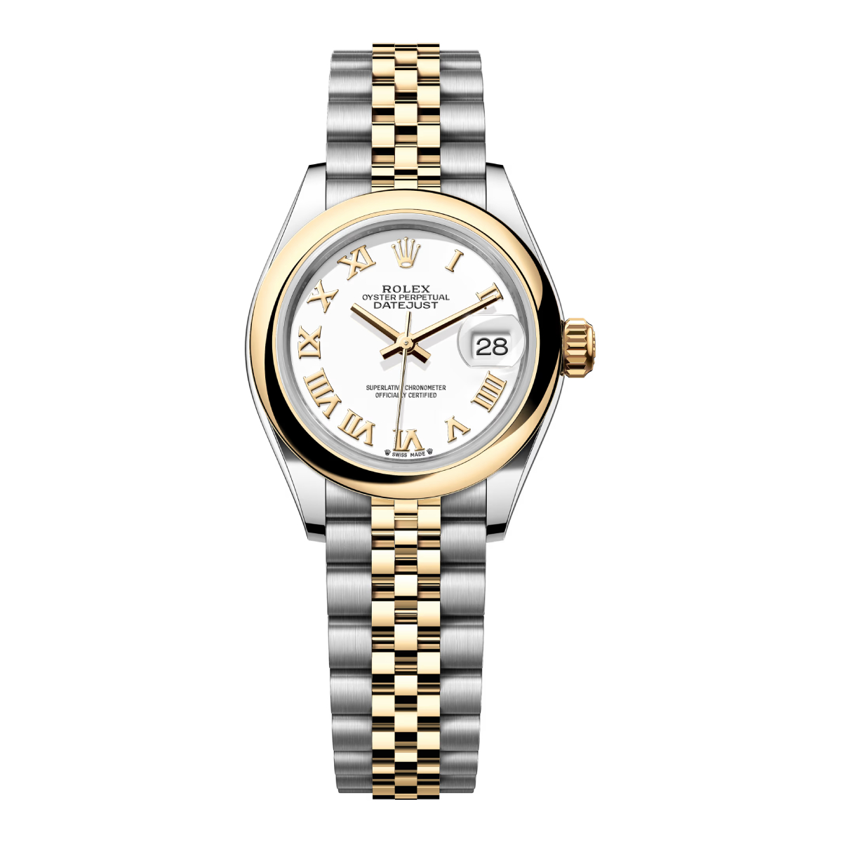 rolex-279163-0023.jpg Rolex Lady-Datejust 279163-0023 White Roman Dial Jubilee Bracelet - Image 1