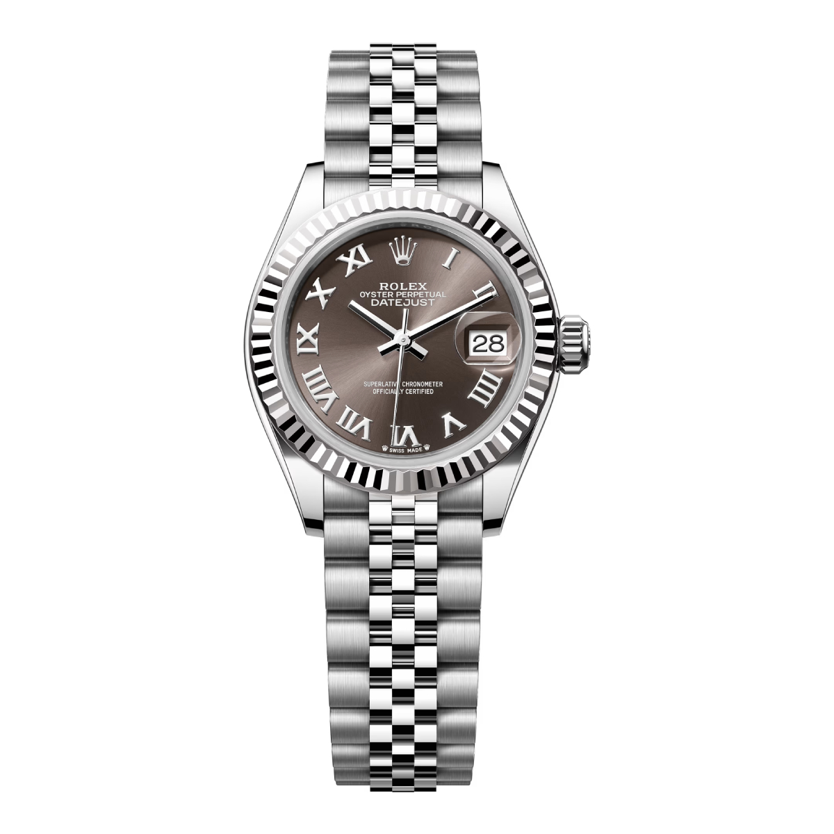 rolex-279174-0013.jpg Rolex Lady-Datejust 279174-0013 Dark Grey Roman Dial Jubilee Bracelet - Image 1