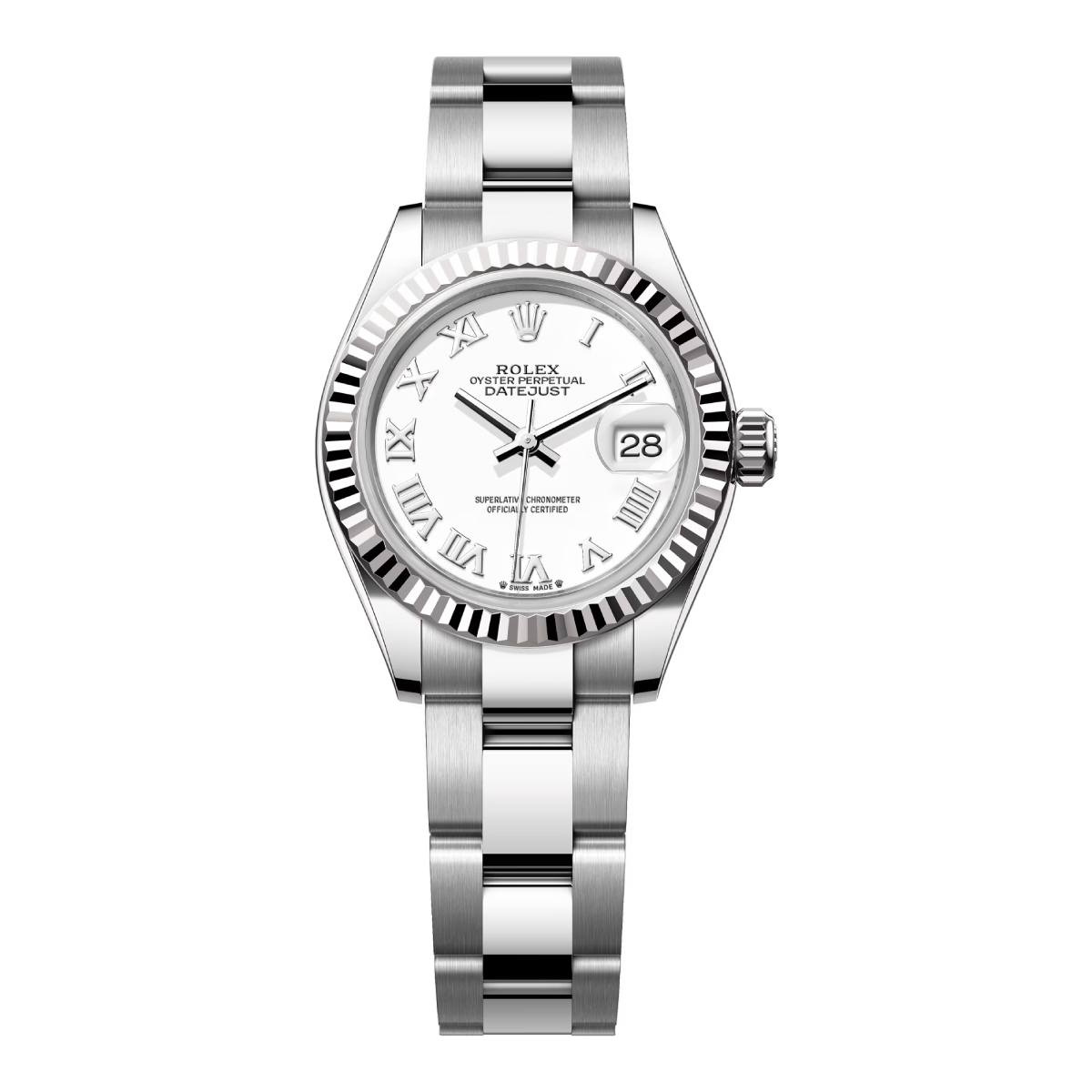 rolex-279174-0020.jpg Rolex Lady-Datejust 279174-0020 White Roman Dial Oyster Bracelet - Image 1