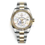 Rolex Sky-Dweller 326933-0009 White Dial 18K Yellow Gold & Stainless Steel 42mm Watch