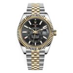 Rolex 326933-0005 Sky-Dweller Black Dial Jubilee Bracelet Watch