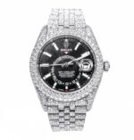 Rolex 326934 Sky-Dweller Black Dial Diamonds Watch