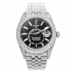 Partial Payment for: Rolex 326934 Sky-Dweller Black Dial Aftermarket Diamonds Watch