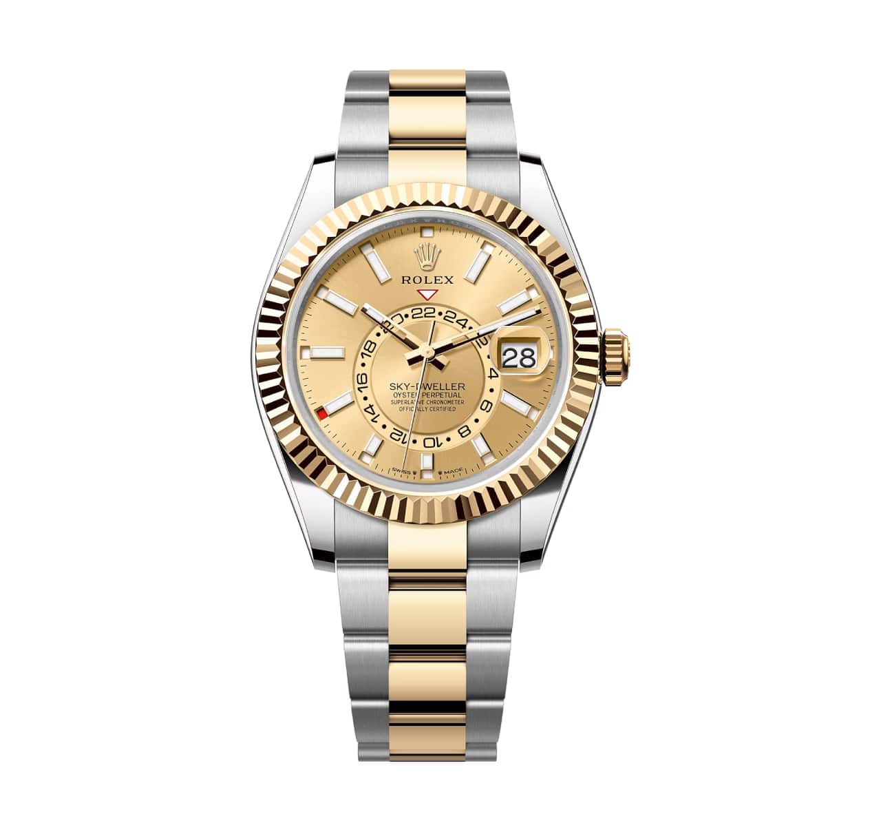 rolex-336933-sky-dweller-champagne-dial.jpg Rolex Sky-Dweller 336933-0001 Champagne Dial Oyster Bracelet - Image 1