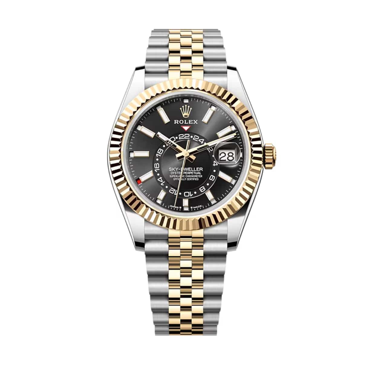 rolex-336933-sky-dweller-jubilee-black-dial.jpg Rolex Sky-Dweller 336933-0004 Black Dial Jubilee Bracelet - Image 1