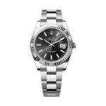 Rolex Datejust 126334-0017 Black Index Dial Fluted Bezel Oyster Bracelet