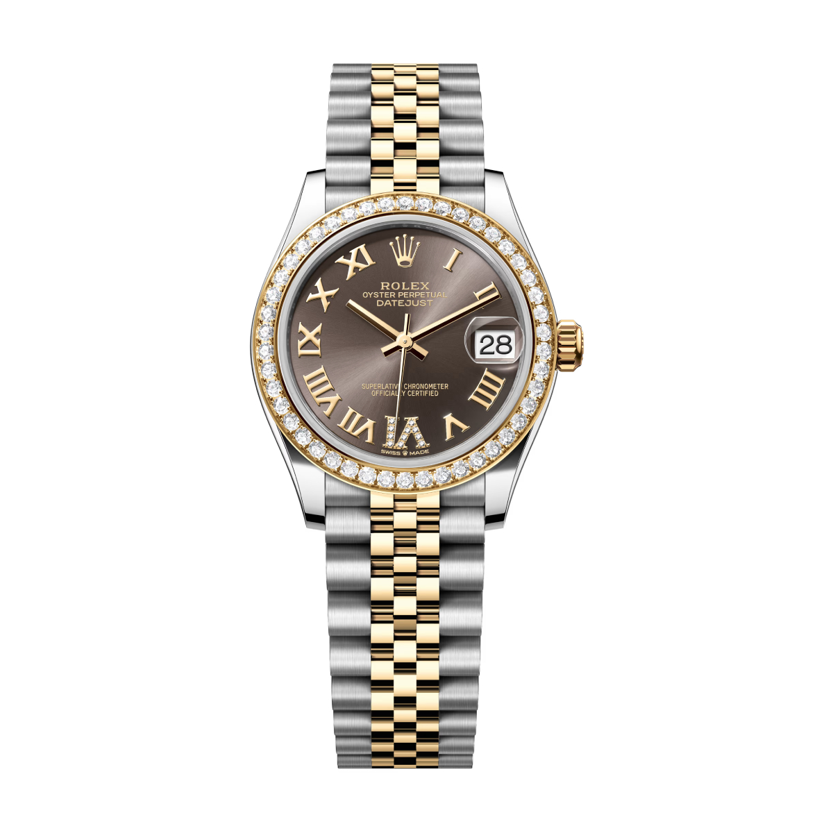rolex-datejust-278383rbr-0018.jpg Rolex Datejust 278383RBR-0018 31mm Dark Grey Dial Jubilee Bracelet - Image 1