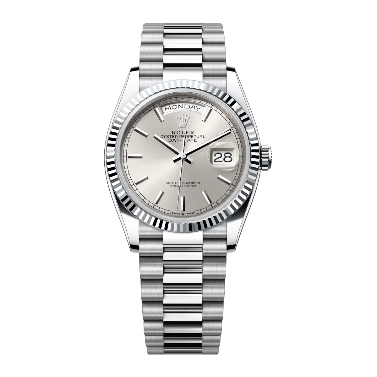 rolex-day-date-128236-0001.jpg Rolex Day-Date 128236-0001 Silver Dial - Image 1