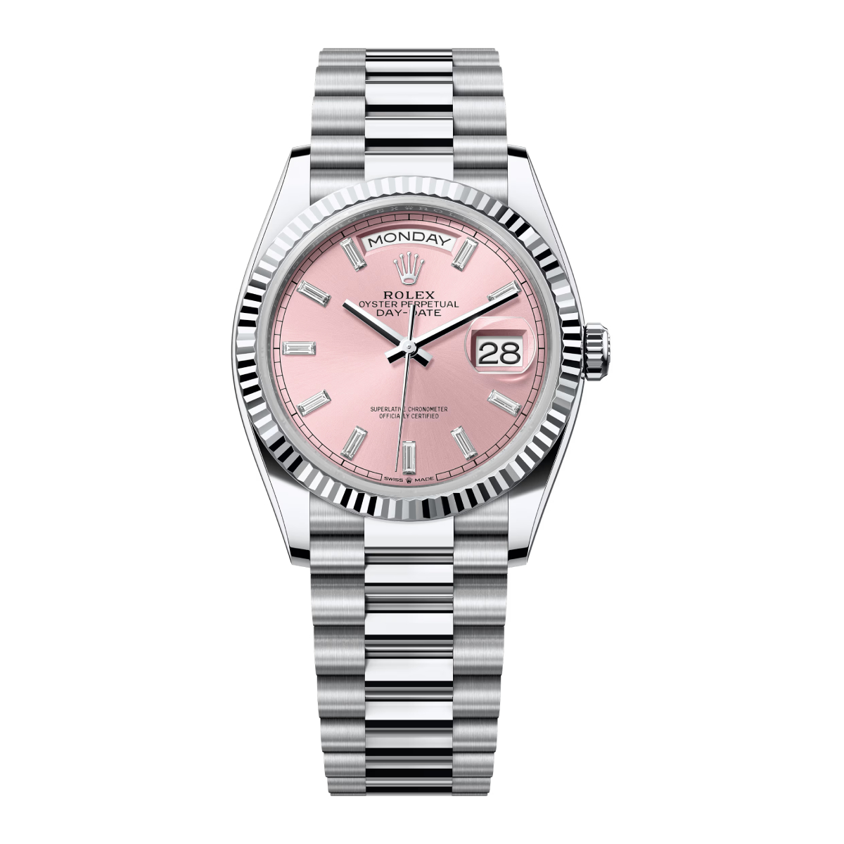 rolex-day-date-128236-0024.jpg Rolex Day-Date 128236-0024 Pink Diamond Dial - Image 1