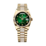Rolex Day-Date 128238-0119 Green ombré Dial Diamond Bracelet