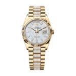 Rolex Day-Date 128238-0124 Mother Of Pearl Dial Diamond Bracelet