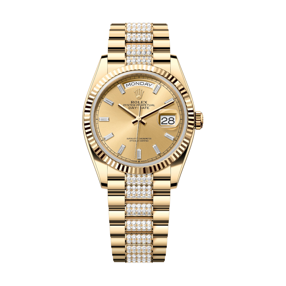 rolex-day-date-128238-0133.jpg Rolex Day-Date 128238-0133 Champagne Dial Diamond Bracelet - Image 1
