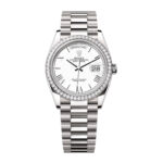 Rolex Day-Date 128349rbr-0043 White Dial & White Gold