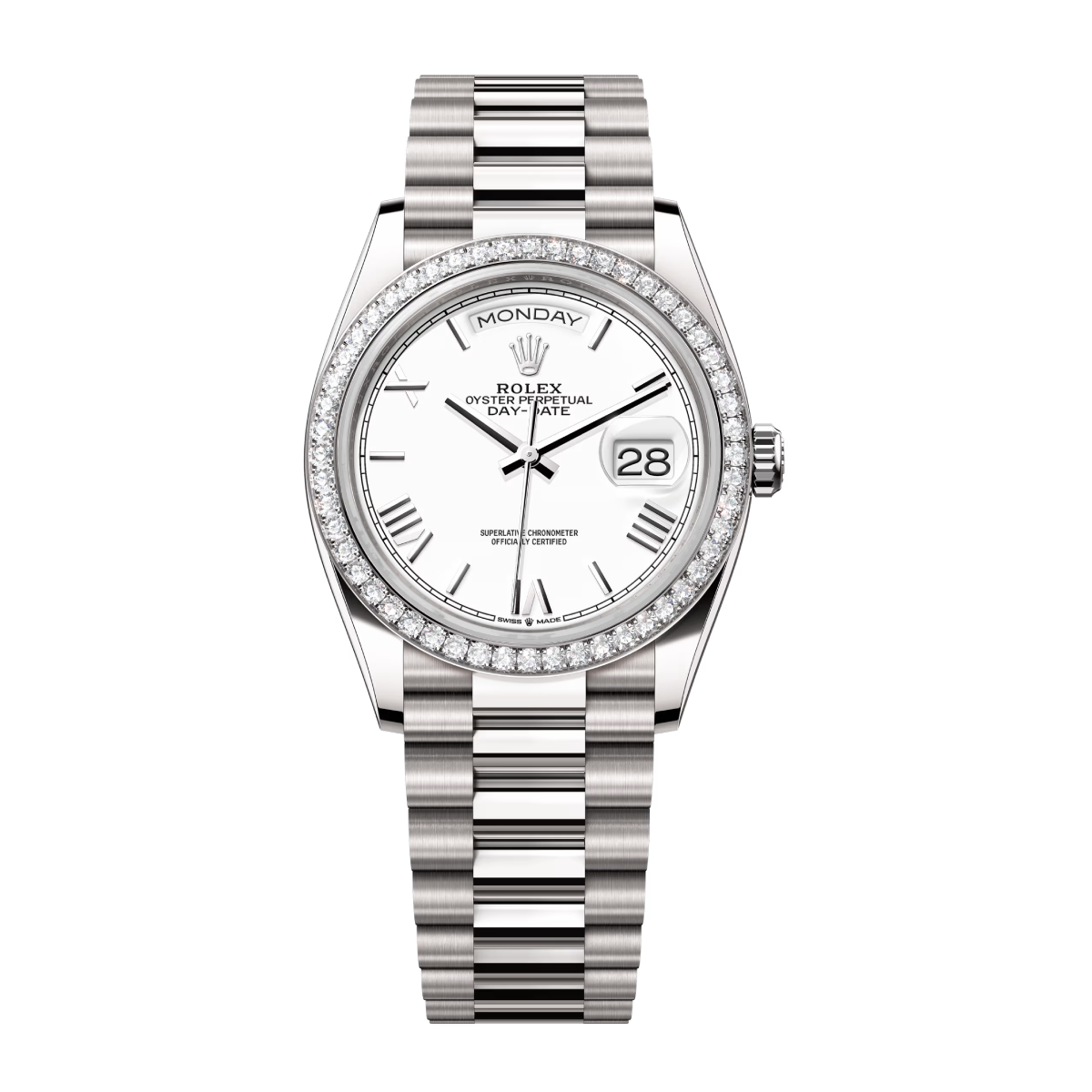 rolex-day-date-128349rbr-0043.jpg Rolex Day-Date 128349rbr-0043 White Dial & White Gold - Image 1