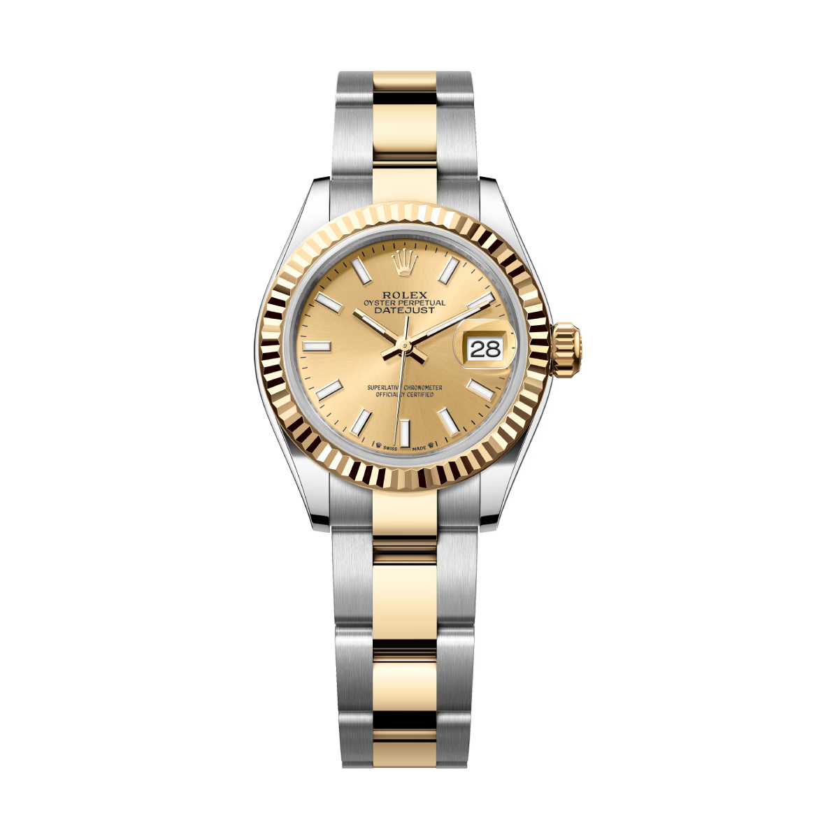 rolex-lady-datejust-279173-0002.jpg Rolex Lady-Datejust 279173-0002 Champagne Index Dial Oyster Bracelet - Image 1