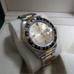 Rolex 16713 GMT II Yellow Gold Steel Serti Diamond Ruby Watch - Image 7