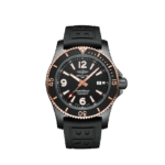 Breitling U17368221B1S1 Superocean Automatic 46 Black Steel DLC-Coated Stainless Steel and 18K Red Gold Black Dial Watch - Image 2