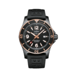 Breitling U17368221B1S1 Superocean Automatic 46 Black Steel DLC-Coated Stainless Steel and 18K Red Gold Black Dial Watch