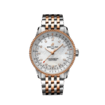 Breitling U17395211A1U1 Navitimer Automatic Stainless Steel and 18K Rose Gold White 35mm Mother of Pearl Dial - Image 2