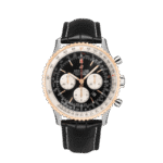Breitling UB0127211B1P2 Navitimer B01 Chronograph 46 Stainless Steel and 18K Red Gold Black Dial 46mm