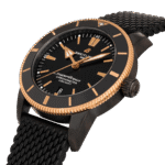 Breitling UB20303A1B1S1 Superocean Heritage B20 Automatic 44 Beverly Hills Limited Edition DLC-Coated Stainless Steel and 18K Red Gold Black Dial - Image 3