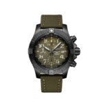 Breitling V13317101L1X1 Avenger Chronograph 45 Night Mission Black DLC Coated Titanium 45mm Green Dial - Image 2
