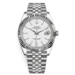 Rolex Datejust 126334 White Index Jubilee 41mm Stainless Steel Mens Watch